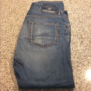Scotch and Soda Mens Light Ralston Denim Jeans